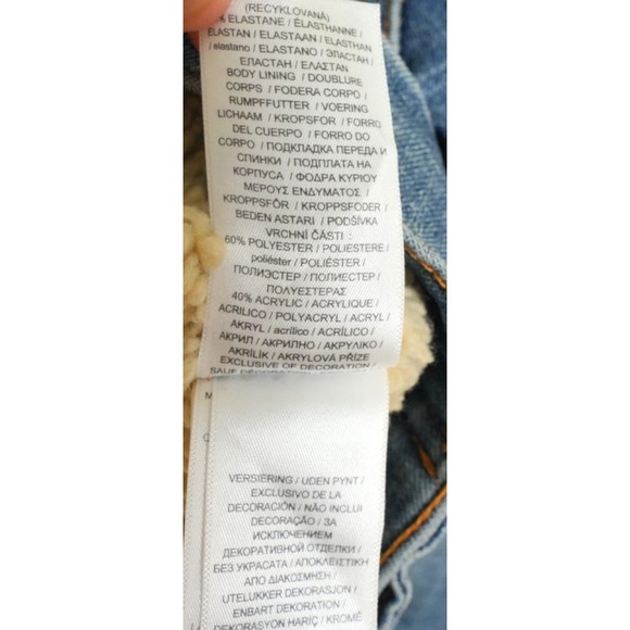 Vtg Polo Jeans Co. Ralph Lauren USA Flag Denim Jacket Youth L Women's S/Petite?? - Picture 12 of 16